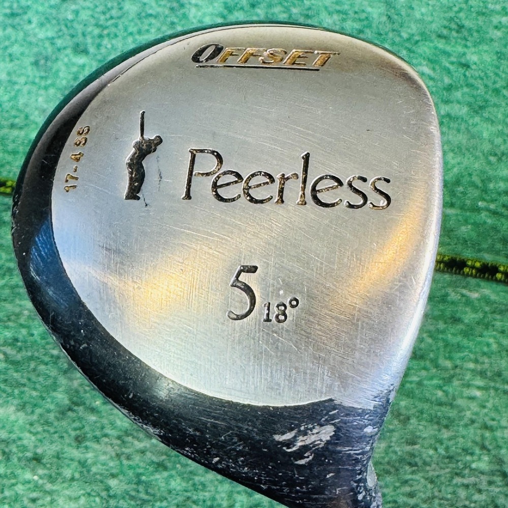 Vintage Peerless 5 Fairway Wood Mens RH Fiber-X CM24 Intrepid 18° Black USA
